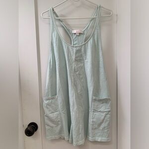 Spiritual Gangster Indy short Relaxed Romper Green Small 100% cotton